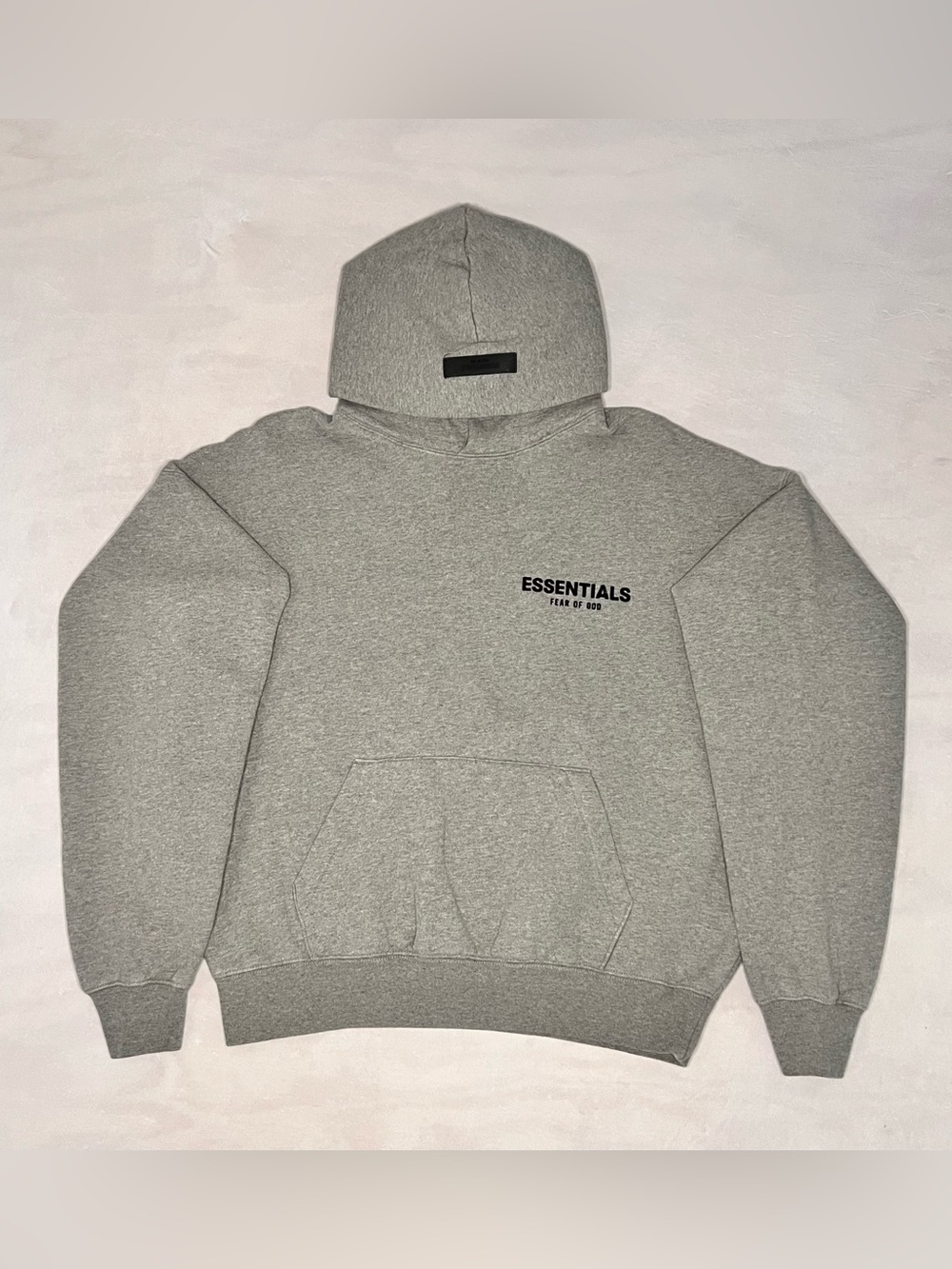 Fear Of God Essentials  Hoodie Gray Size 12 Youth Pullover Fleece Sweatshirt
